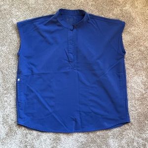 Figs Rafaela Scrub Top Denim